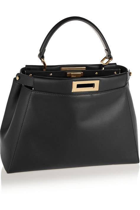 fendi toujours large tote|Fendi peekaboo medium leather tote.